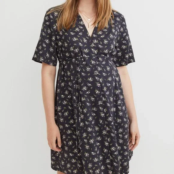 H&M | Dresses | New Hm Mama Patterned Tiebelt Shirt Maternity Dress Dark Gray Floral Size Xl | Poshmark H&M | Dresses | New Hm Mama Patterned Tiebelt Shirt Maternity Dress Dark Gray Floral Size Xl | Poshmark